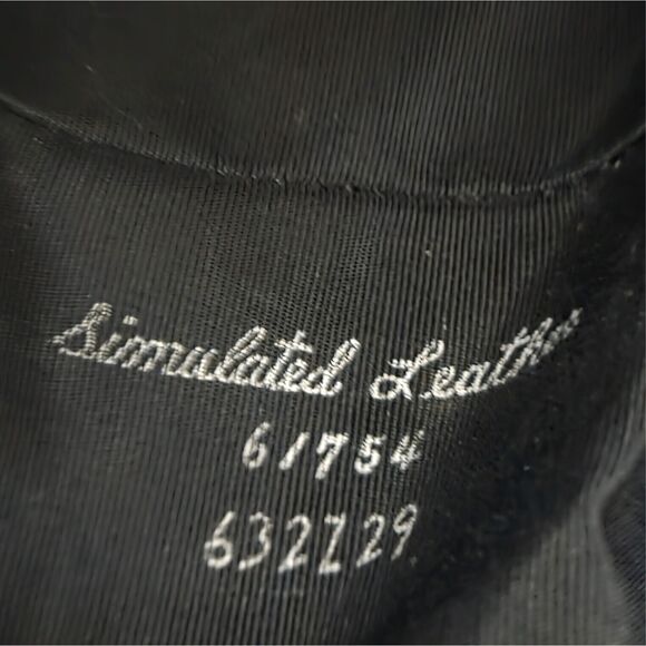 Vintage Naturalizer Navy Structured Handbag — Simulated Leather — 9.5” x 6.5” - Picture 10 of 11